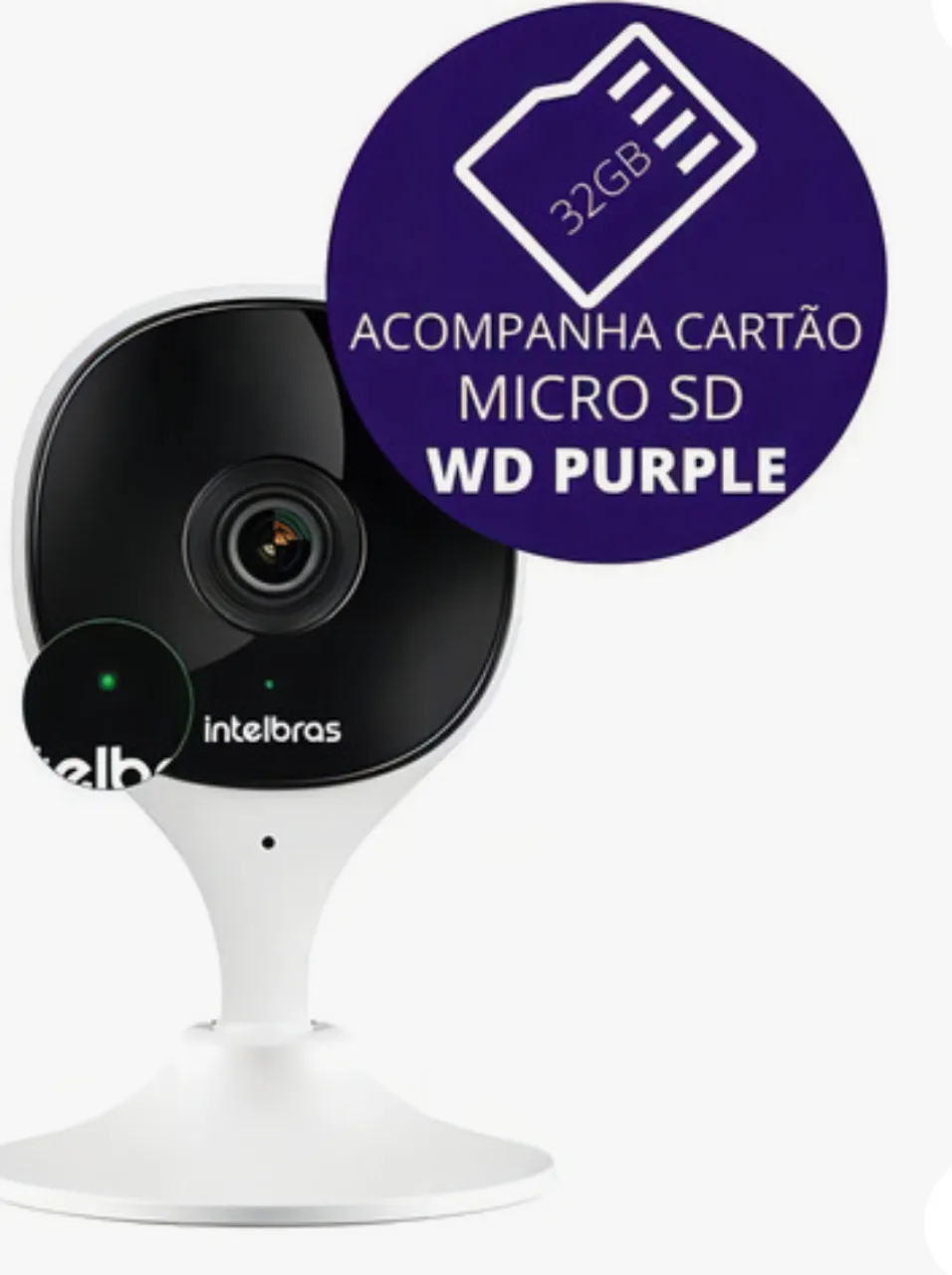Câmera de Segurança Intelbras com Cartão Micro SD 32GB