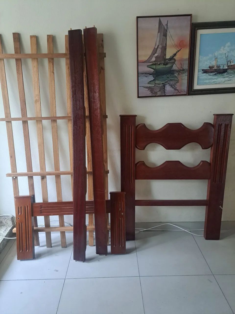 Cama de madeira maciça completa, móvel para a vida toda, - Foto 4