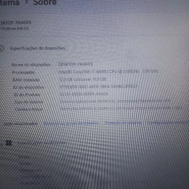 Notebook Hp i7 rapido com ssd - Foto 4