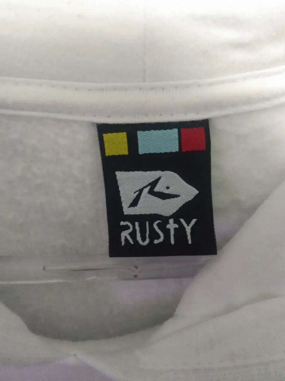 Moletom Rusty Surfboards Branco - Foto 3