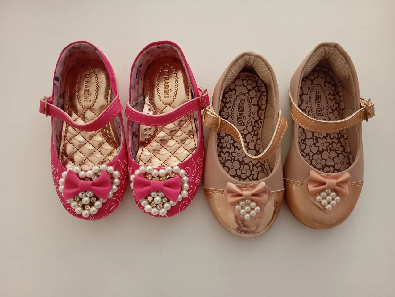Lotinho infantil rosa e dourado - D'Karini 21 e 22