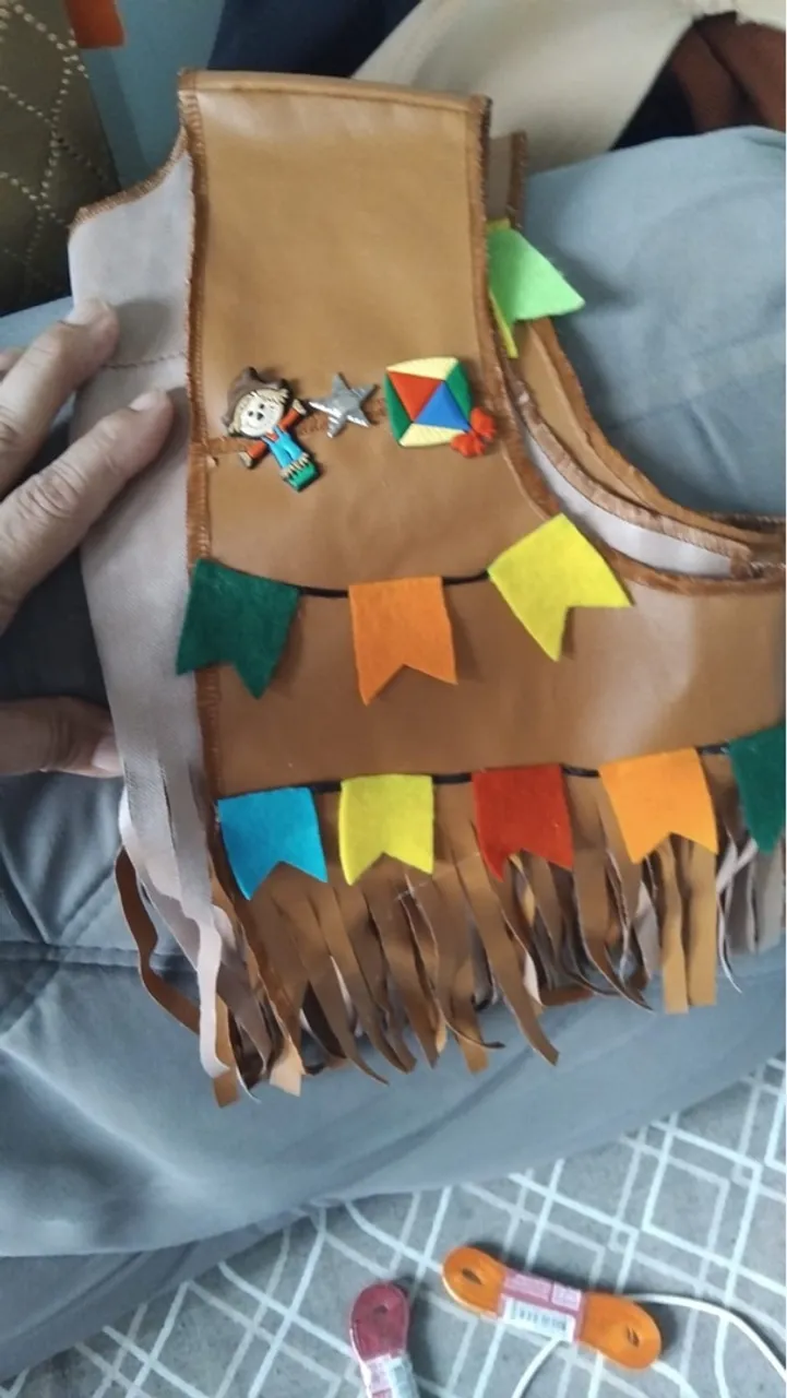 Colete Junino Artesanal Infantil