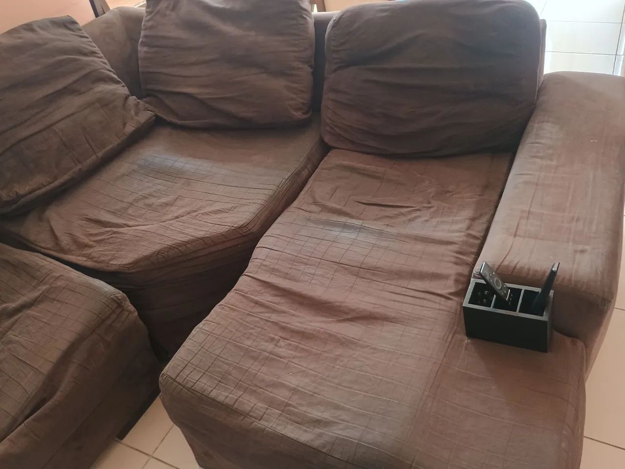 Sofá Modular Marrom Confortável - Foto 4