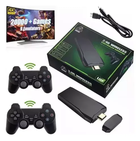 Controle Game Stick 20.000 Jogos 2controles Portátil 4k 64gb