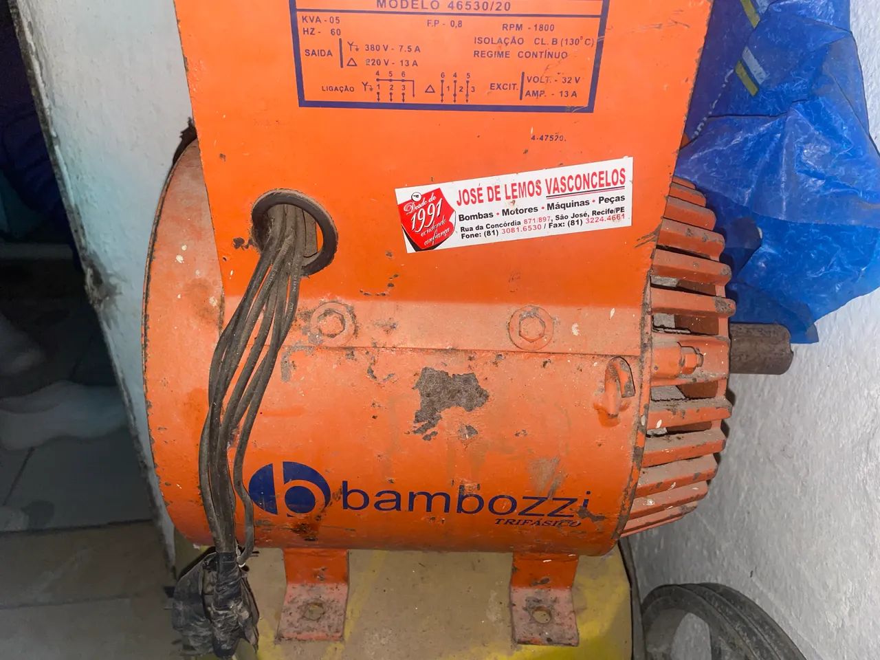 Gerador Elétrico Bambozzi 7.5 kVA Trifásico - Foto 4