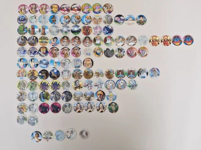 Tazos Buzzy com Caps Monstros - Lote