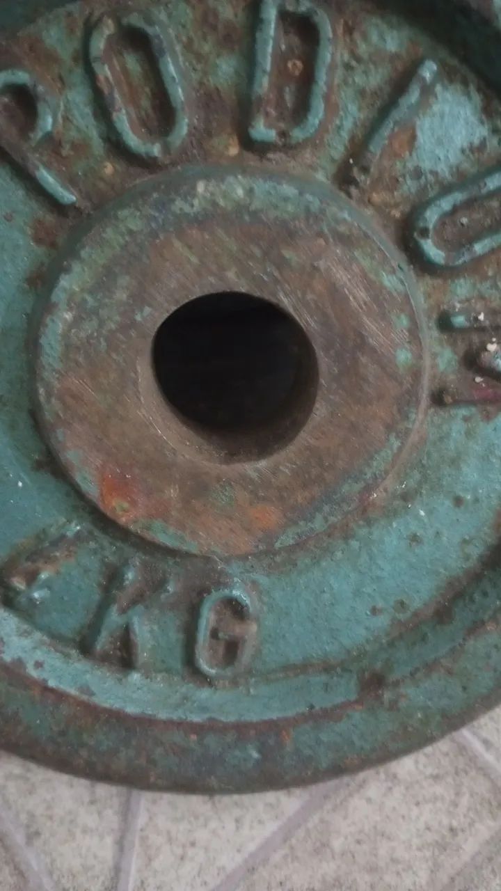 Anilhas de Ferro 5kg 4kg. 3kg.2kg - Metalmix - Foto 5