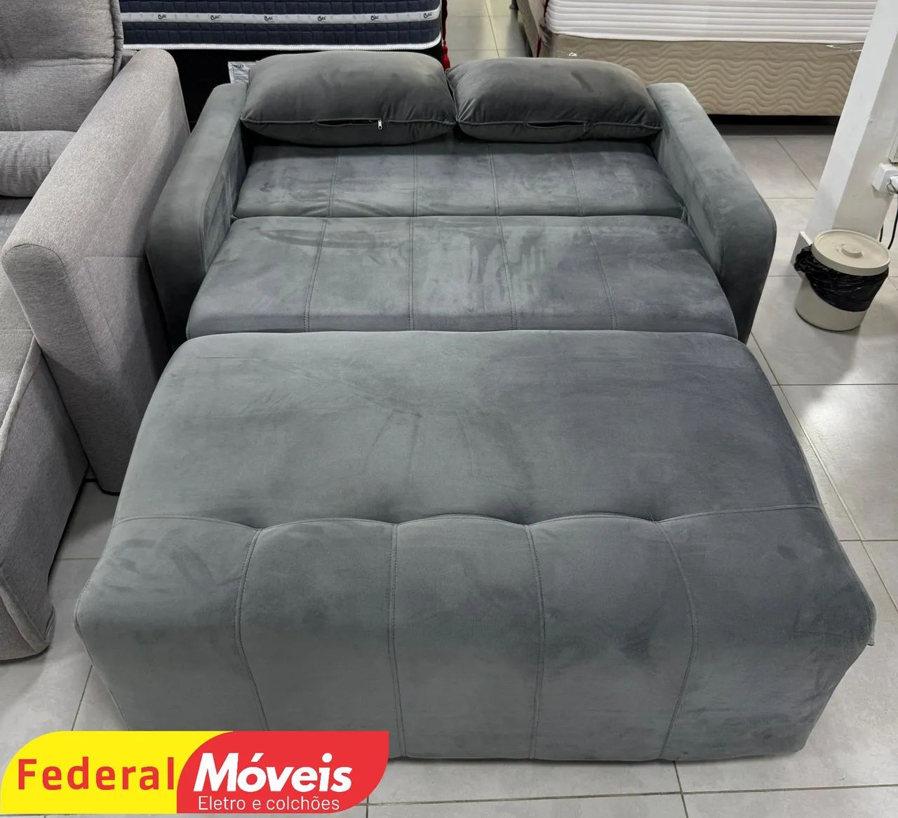 Sofá Cama 2 Lugares Em Oferta - Entregamos - Foto 2