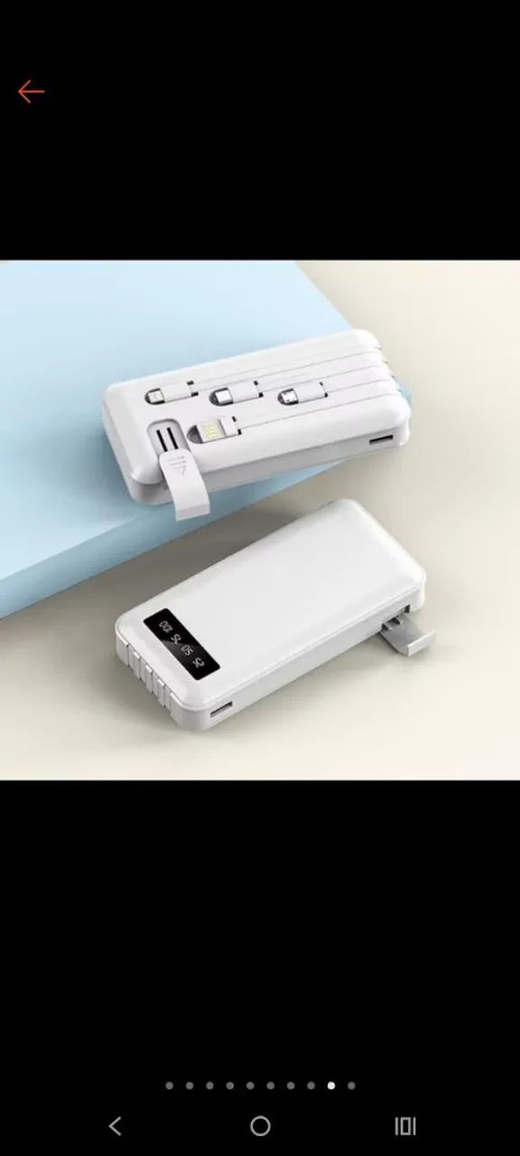Carregador Portátil 20.000 MAH Duplo com Display Digital - Foto 2