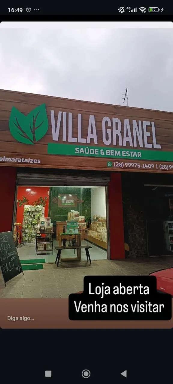 Loja produtos naturais