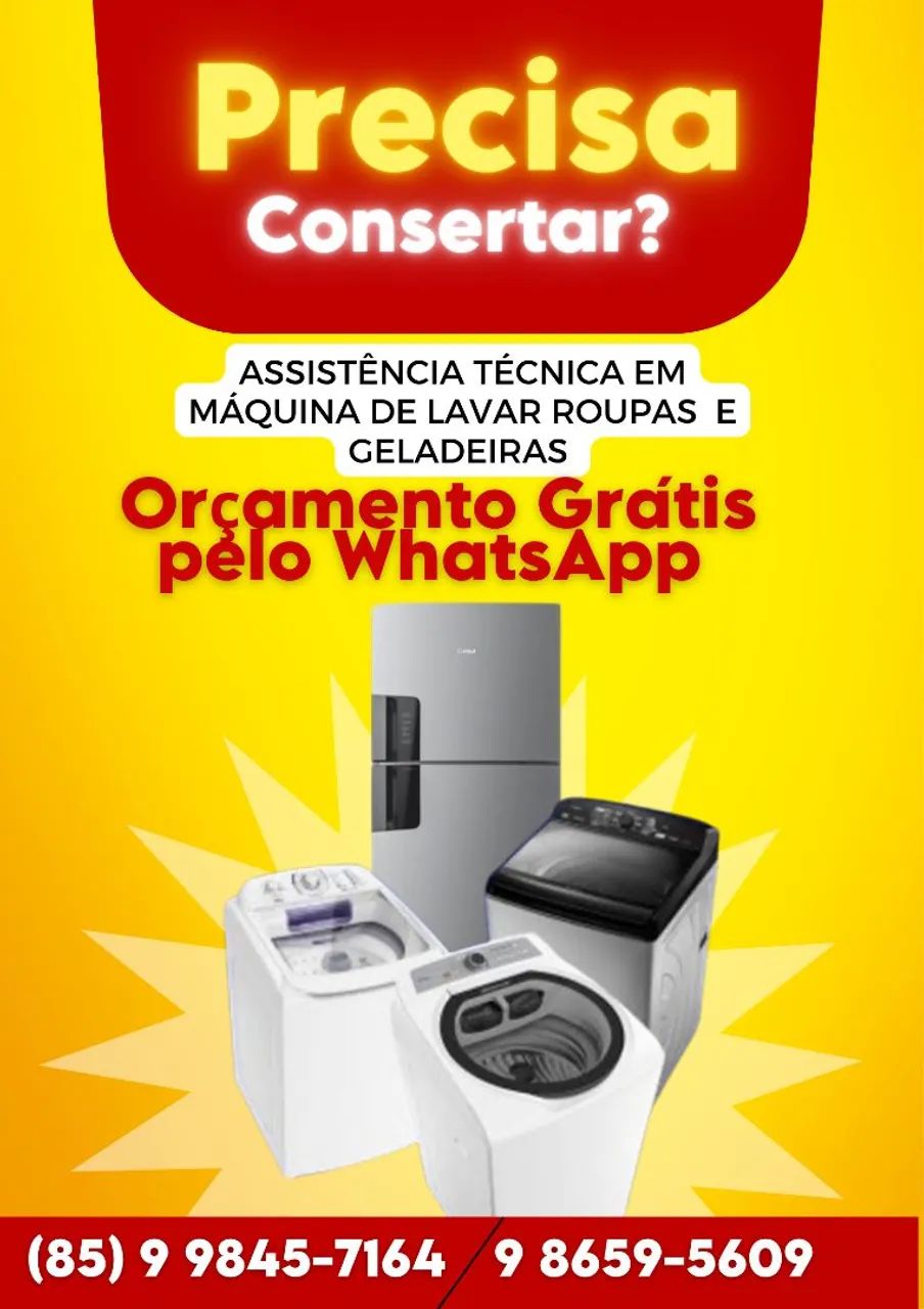Técnico de Geladeira e Lavadora no Eusébio/ Fortaleza 