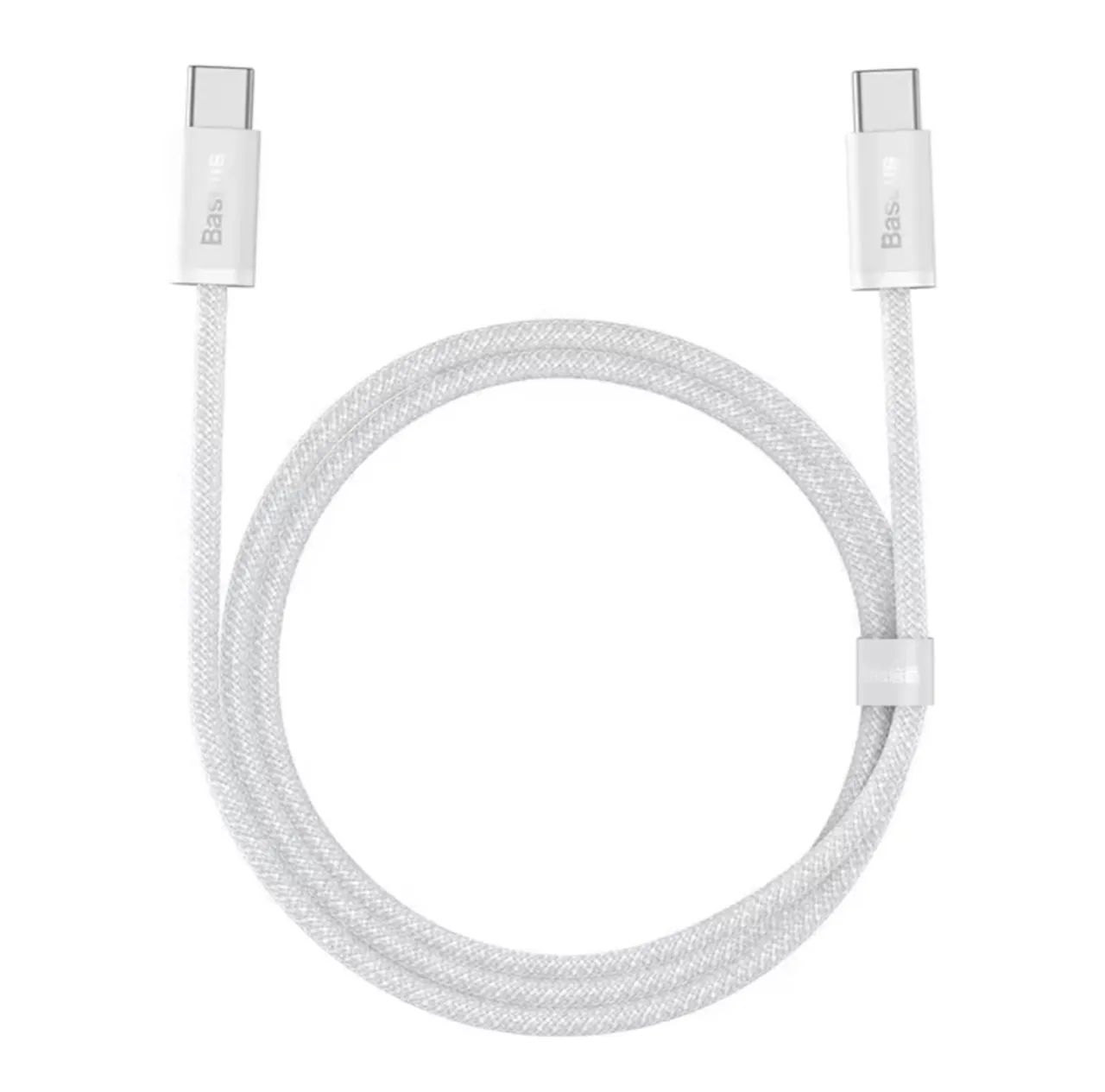 Cabo USB-C Baseus 100W 5A Rápido Branco  - Foto 3