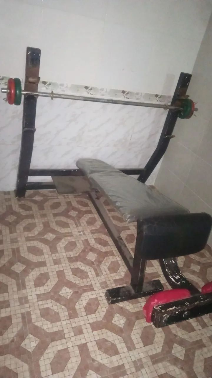 Banco de musculação (supino declinado  - Foto 3