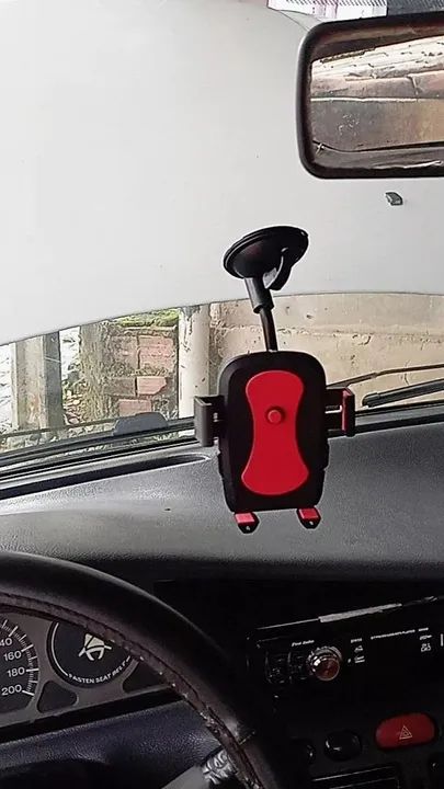 Suporte Veicular Para Celular 360º Fixação Ventosa Haste Firme Ajustável - Foto 3