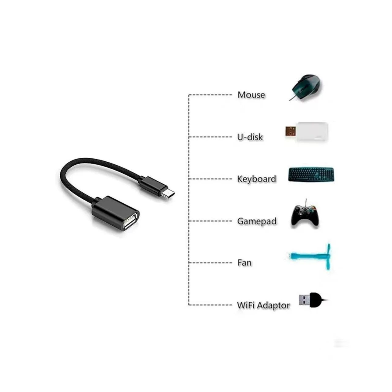 Cabo de Transferencia Otg Type c Usb - Foto 5