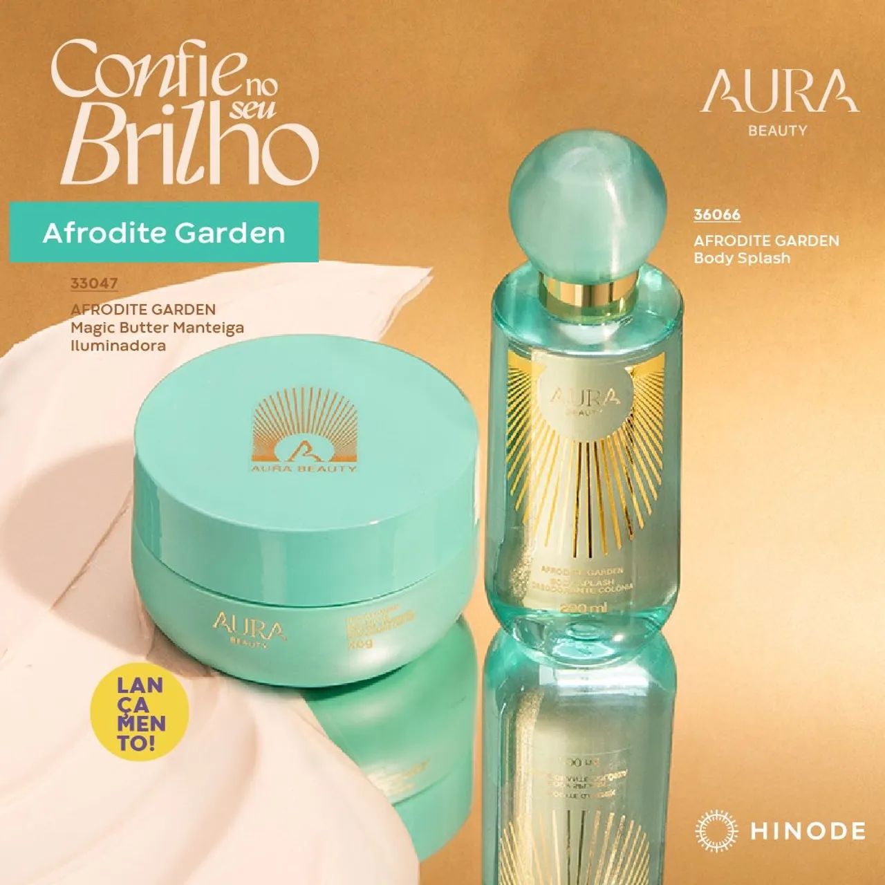 BODY SPLASH  AFRODITE GARDEM HINODE E AURA BEAUTY JADE PICON 200ML  - Foto 4