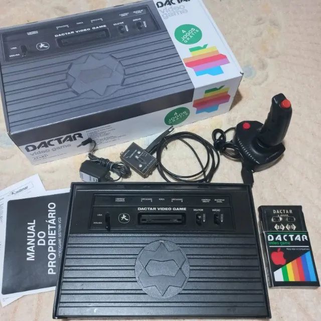 Incrível Atari Milmar Dactar com Caixa e Joystick
