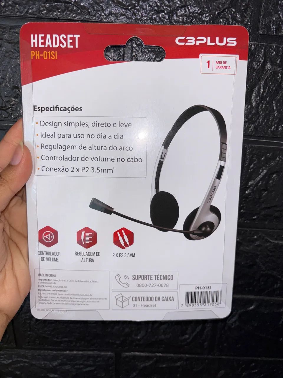 Headset Básico de Escritório- C3Tech - Foto 2