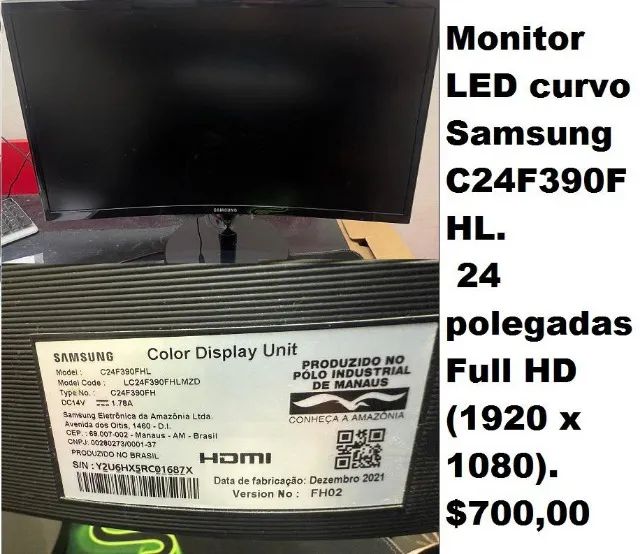 Monitor LED curvo Samsung  - Foto 2