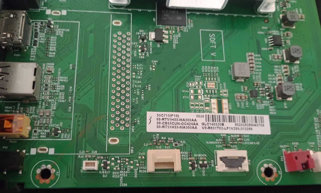 Placa principal TV TCL 55C715  - Foto 4