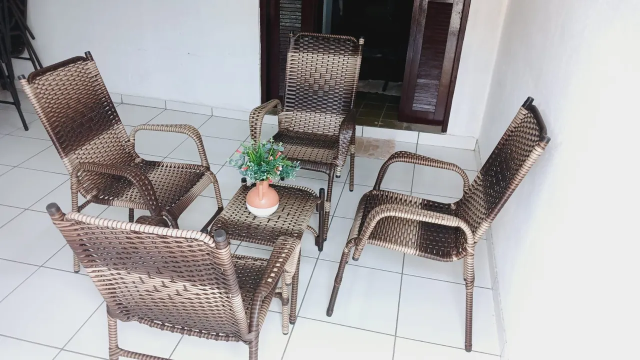 Conjunto de Cadeiras de varanda ou de jantar em Fibra Sintética