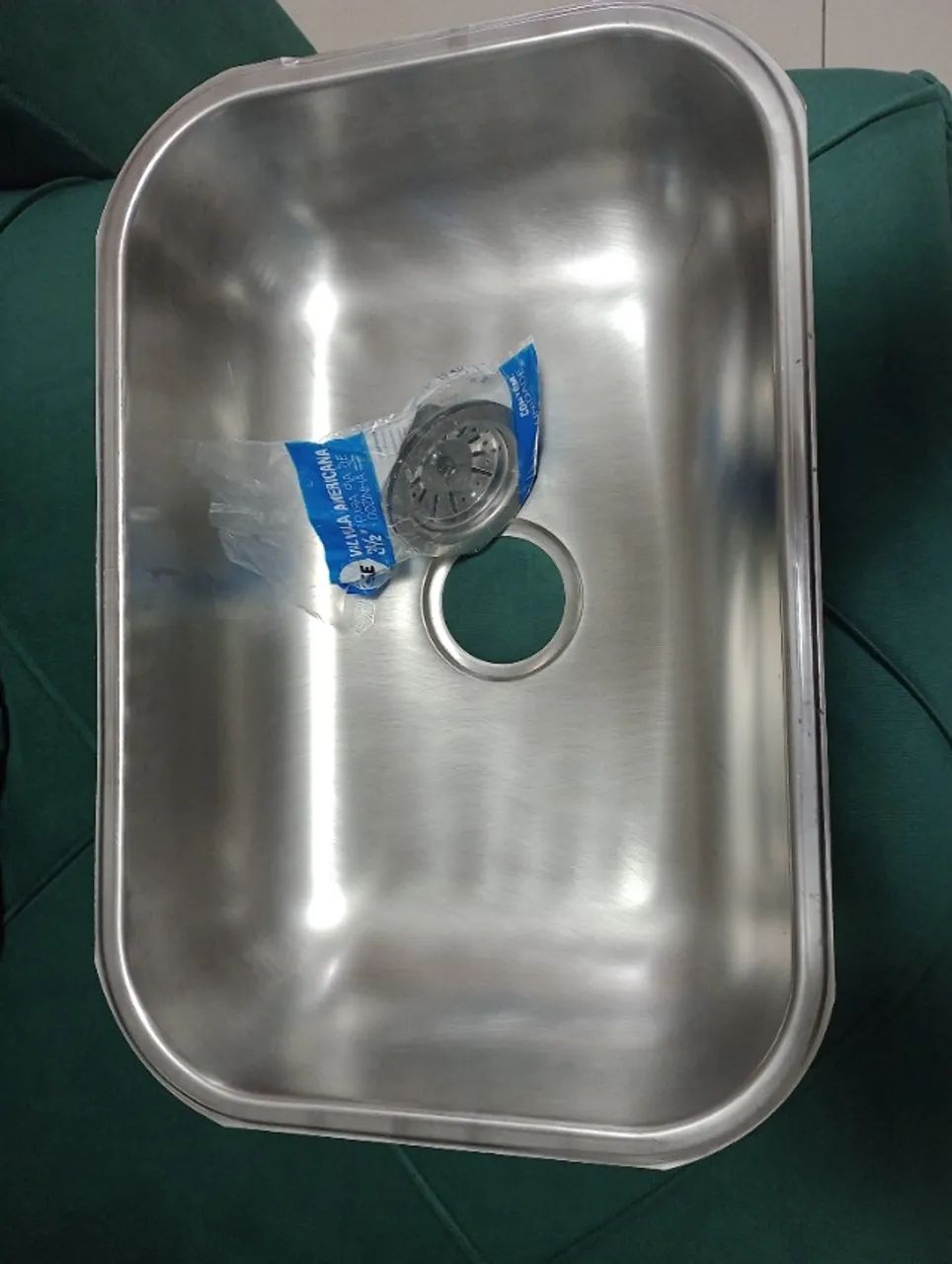 Cuba de inox para cozinha 46x30  - Foto 2