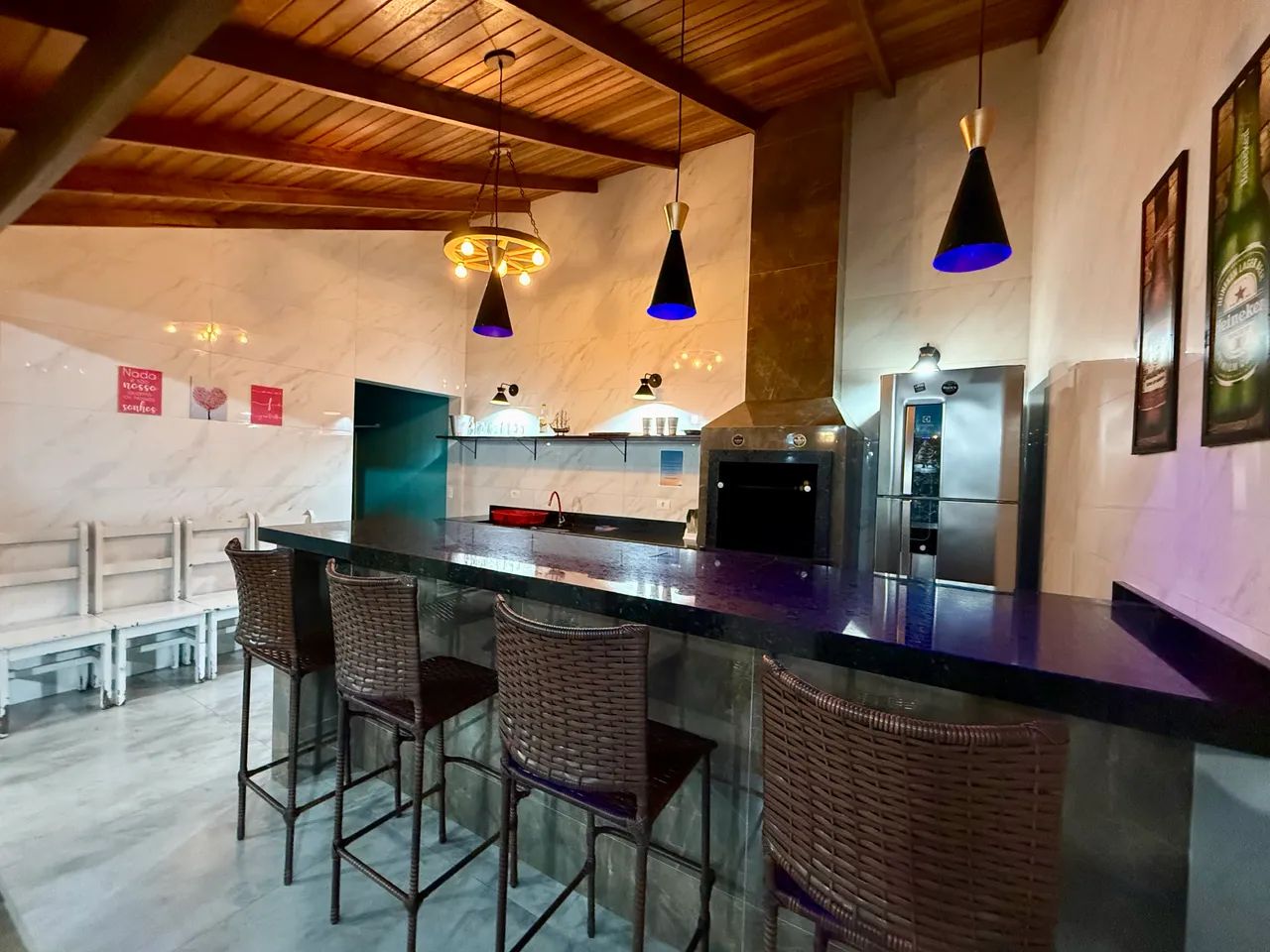 Casa perfeita, na quadra do mar, com piscina, p 10 pessoas  - Foto 3