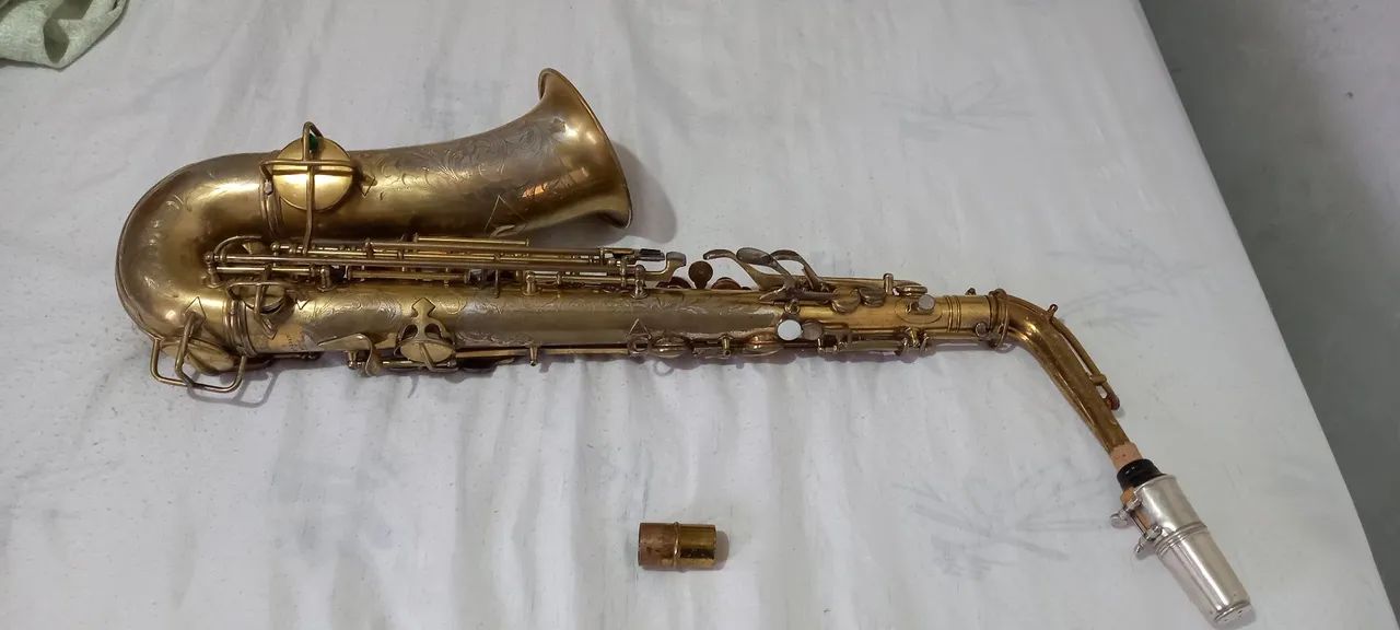 Saxofone alto buescher True tone ano 1914 - Foto 4