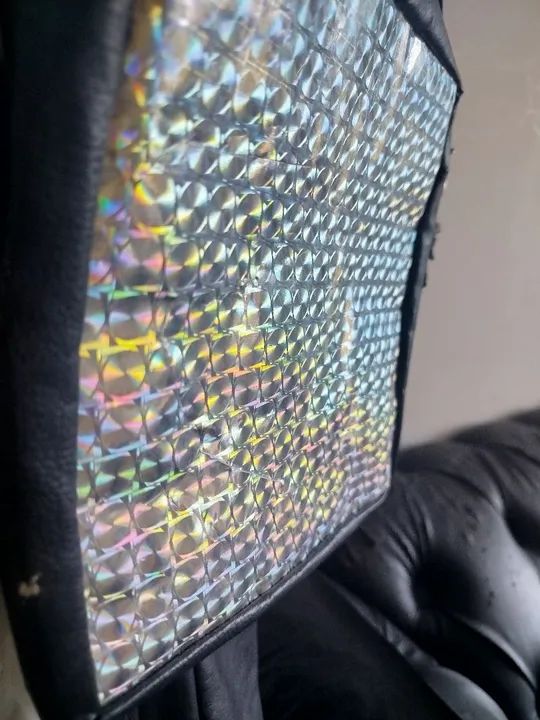 Bolsa de ombro holográfica impermeável 