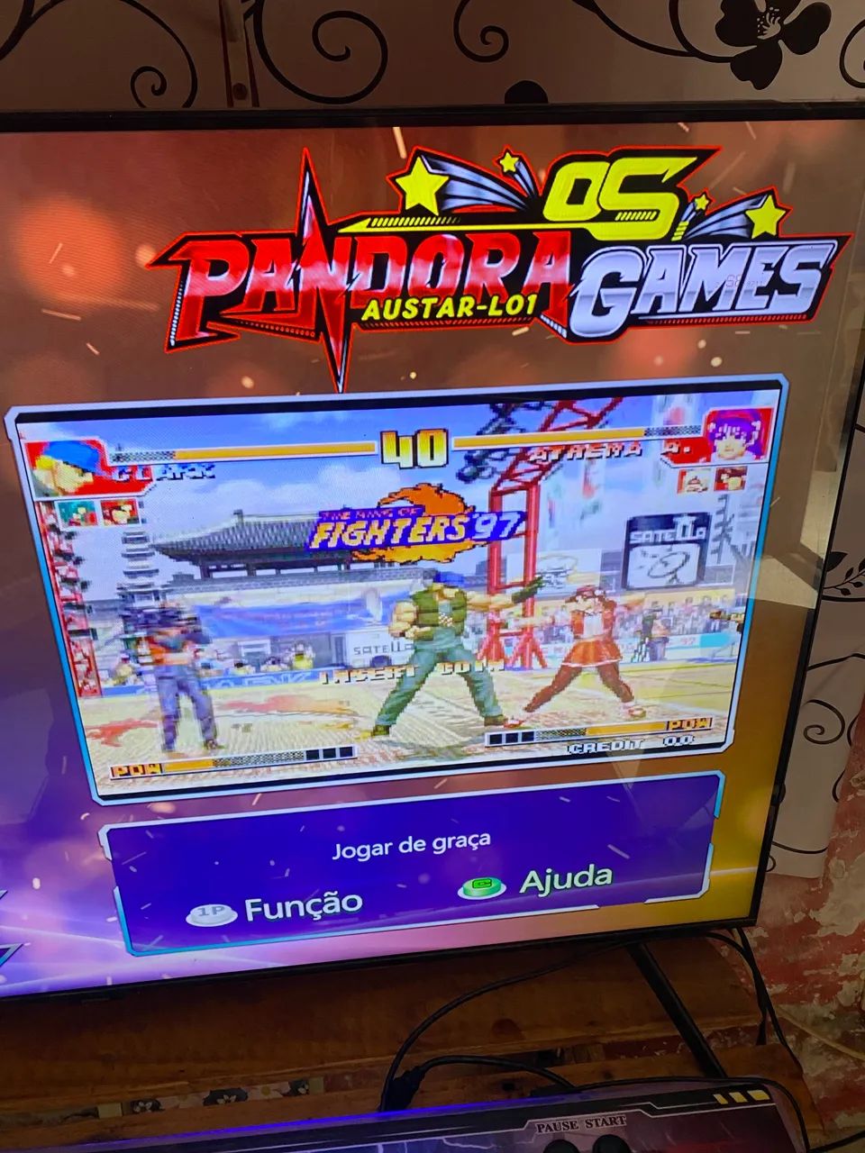 Fliperama Portátil Duplo Luatek - 10 Mil Jogos - Foto 4