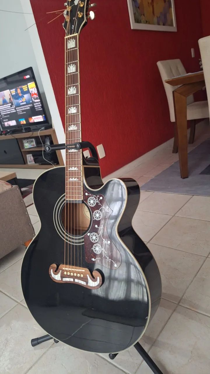 Violão Epiphone EJ-200SCE - Foto 3