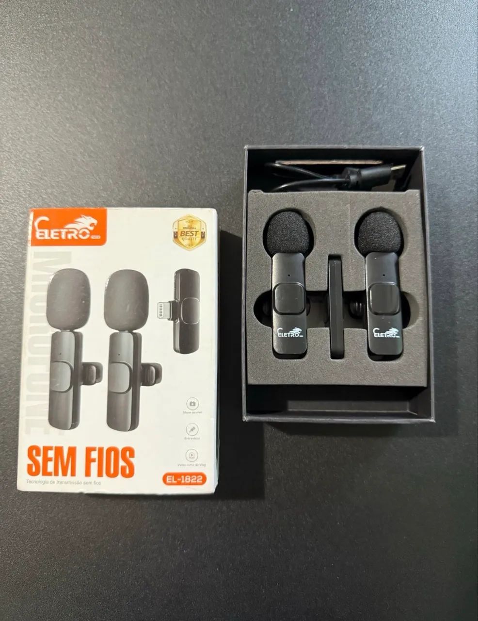Microfone de lapela 