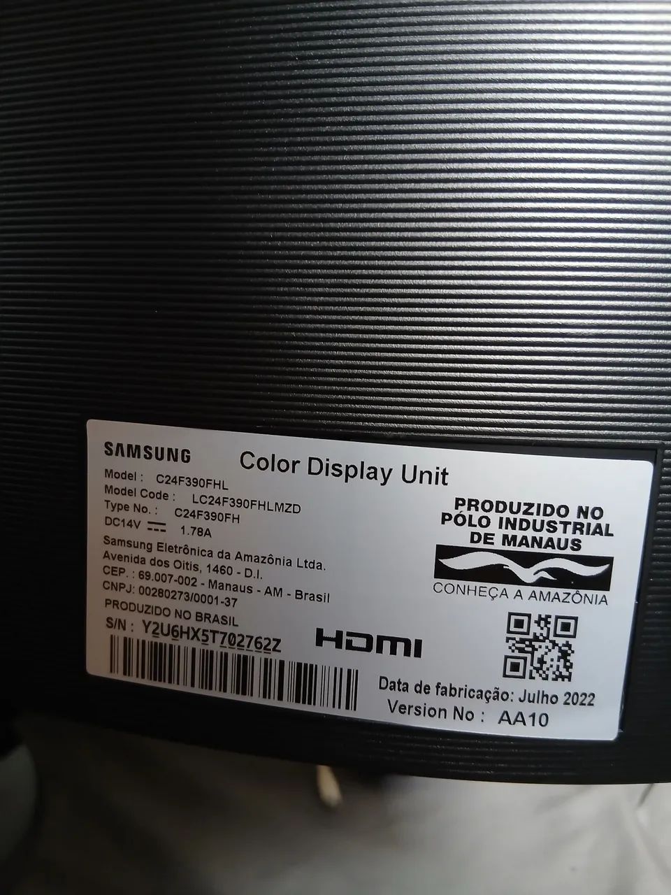 Monitor Samsung 24' Curvo