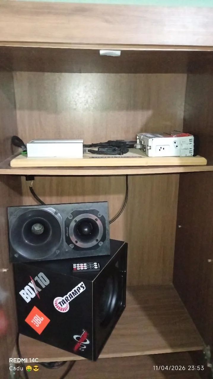 KIT SOM AUTOMOTIVO COMPLETO C/ FONTE 60A - FUNCIONANDO 100% - Foto 4