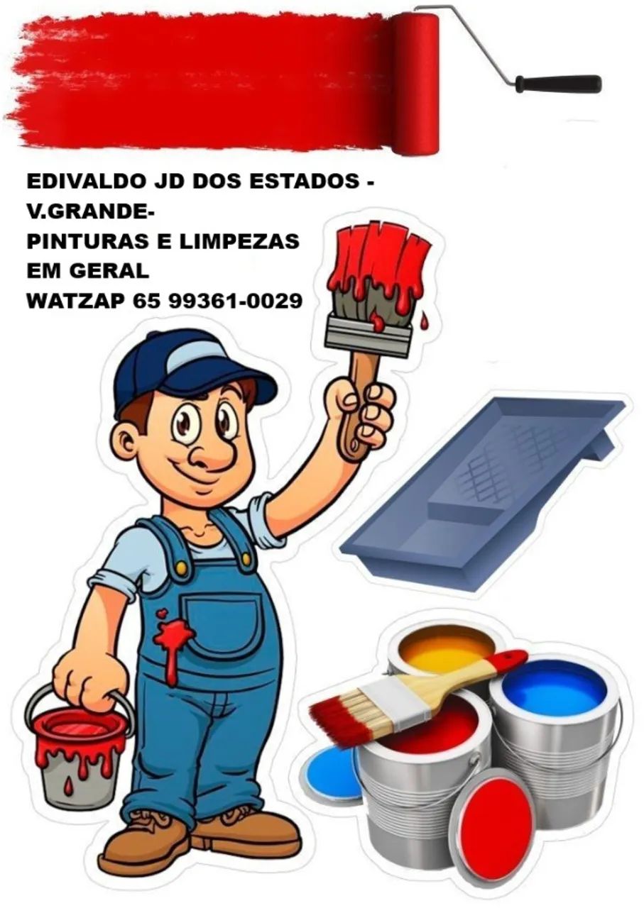 Pintor e limpeza