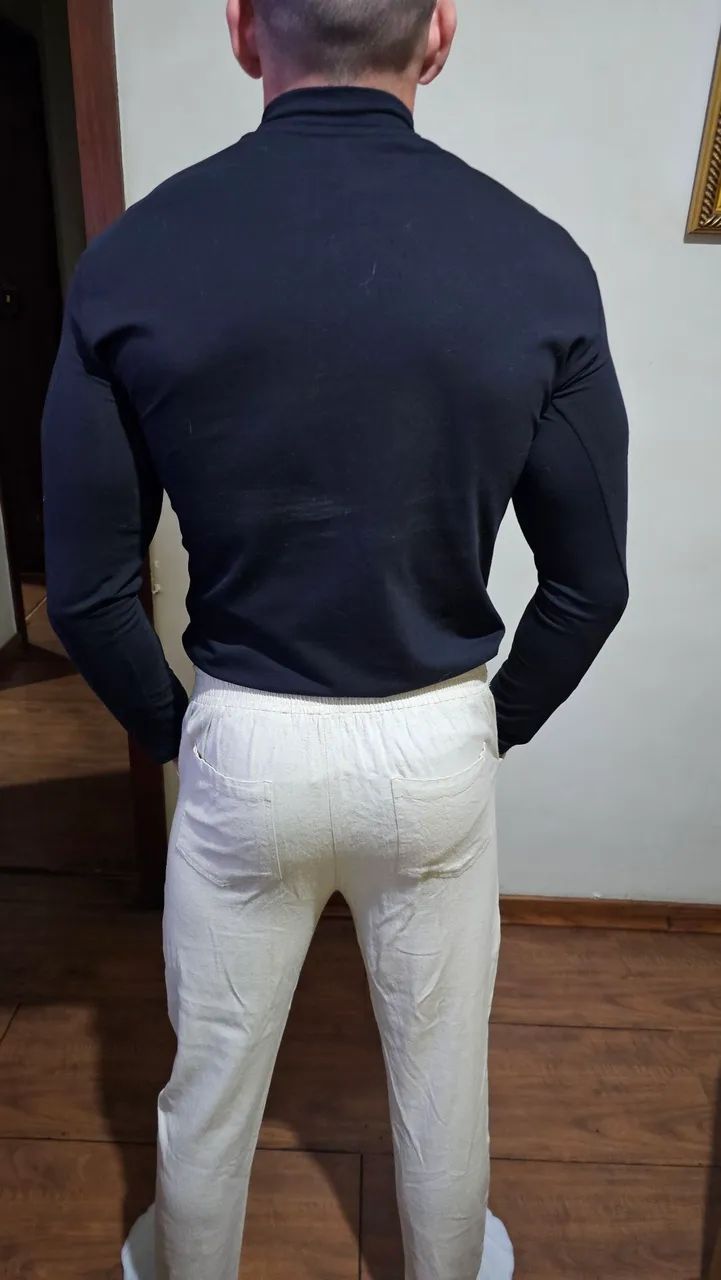 Camisa gola alta em algodão egípcio  - Foto 2