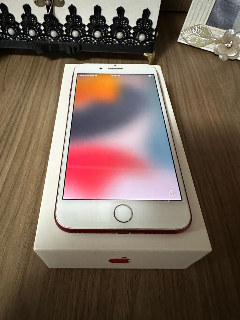 iPhone 7 Plus RED 128GB SIMフリー 付属品完備 iPhone 7 Plus Red 128GB - Único dono - Celulares e Smartphones