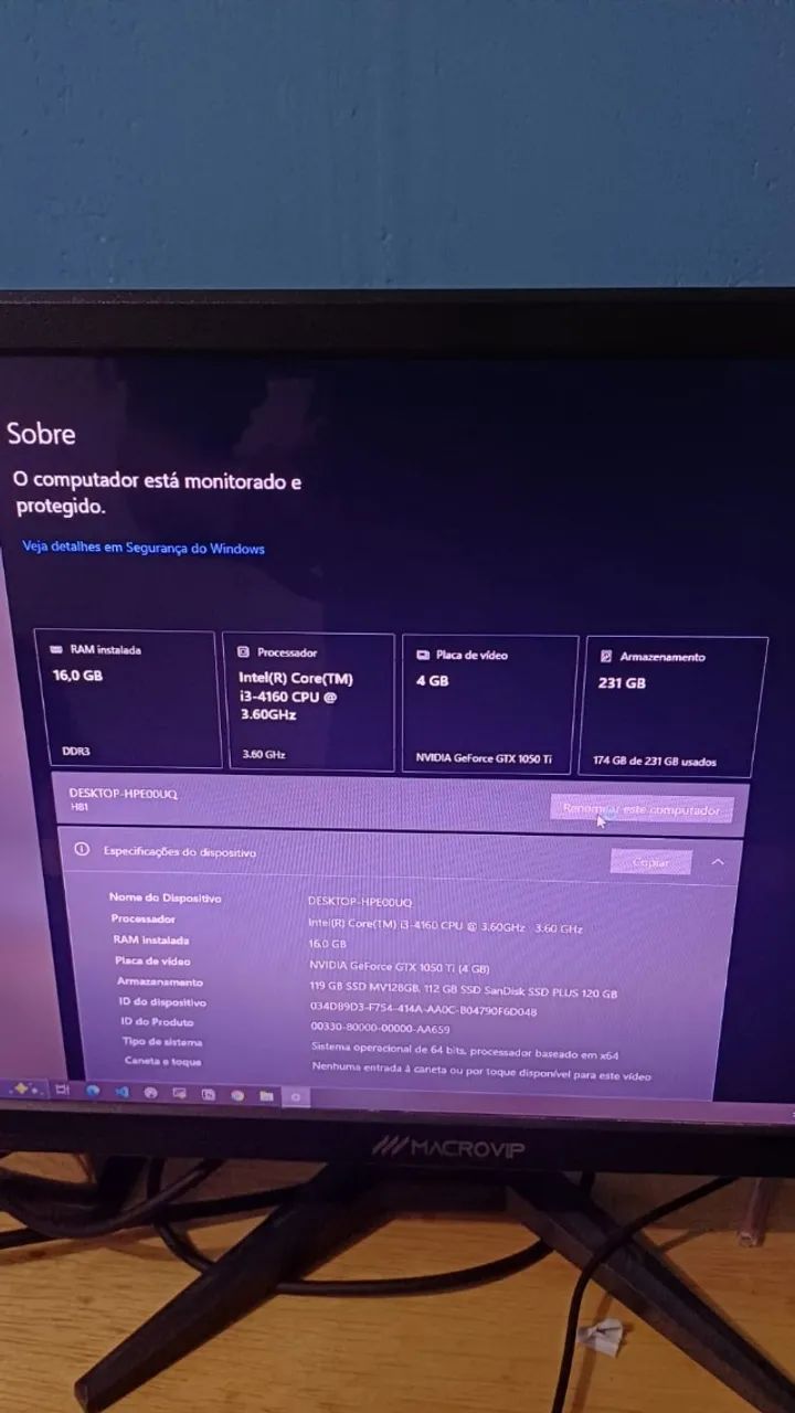 Pc Completo para trabalho / Gamer