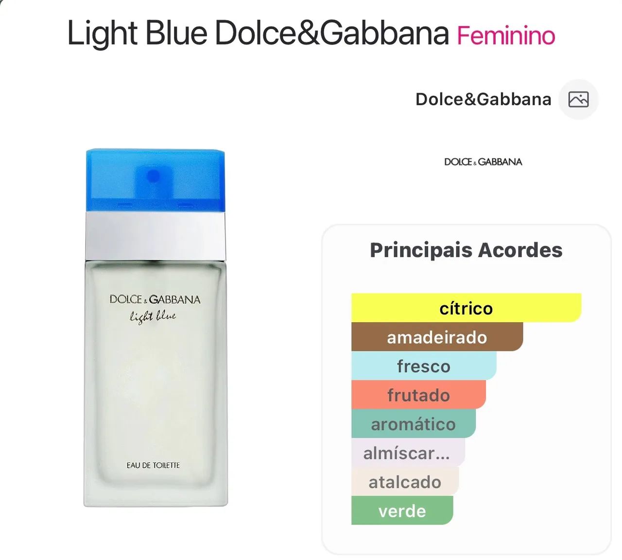Perfume Light Blue D&G Feminino Tester  - Foto 3