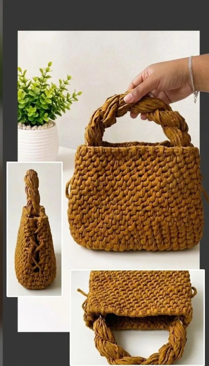 Bolsa em fio de malha  - Foto 2