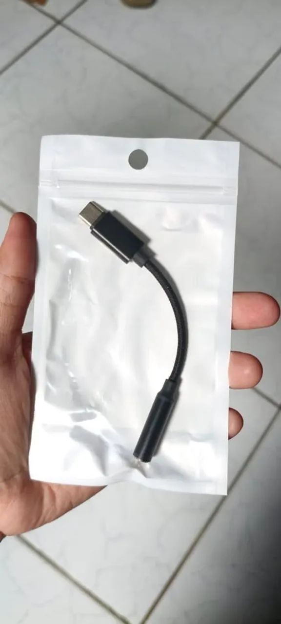 Adaptador USB-C para P2 3,5 mm (Áudio) - Novo - Foto 2