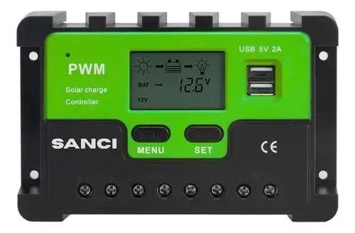 controlador carga solar 20A pwm 12v/24v - Foto 2