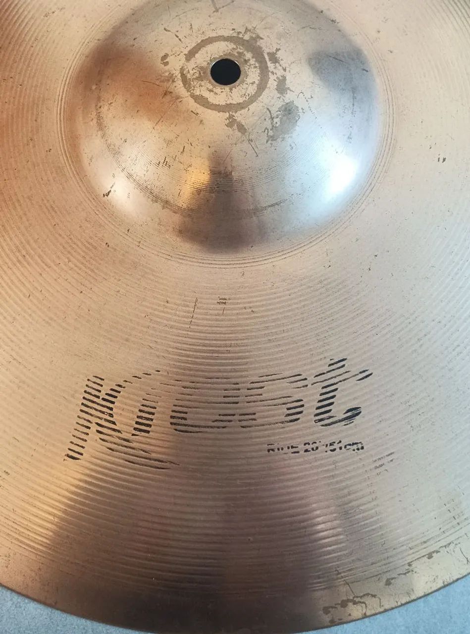 ## Prato de bateria Krest HX Ride 20, liga B8, ótimo, excelente custo benefício !!! - Foto 3
