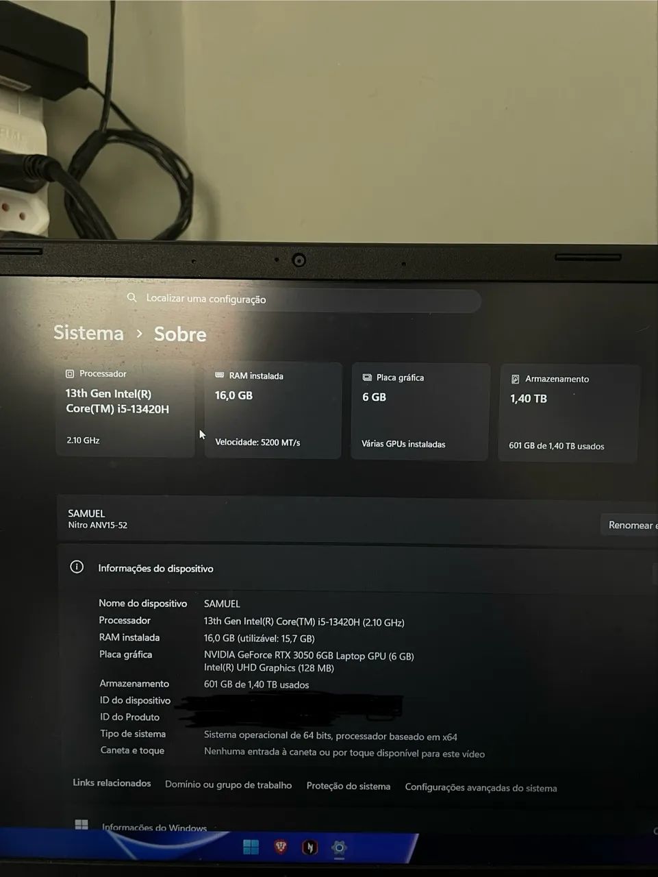 Acer nitro V15  - Foto 3