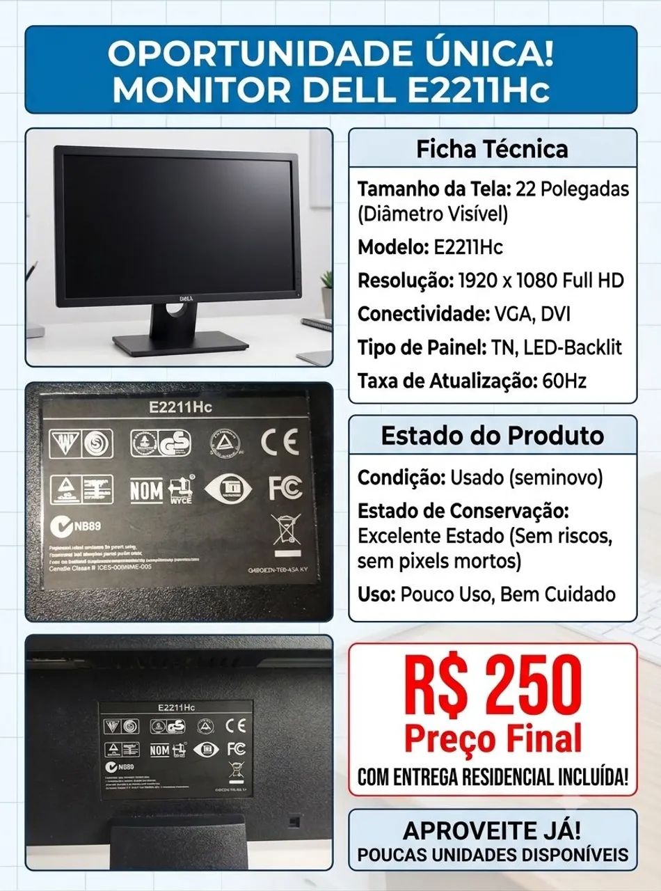 Monitor DELL E2211Hc 
