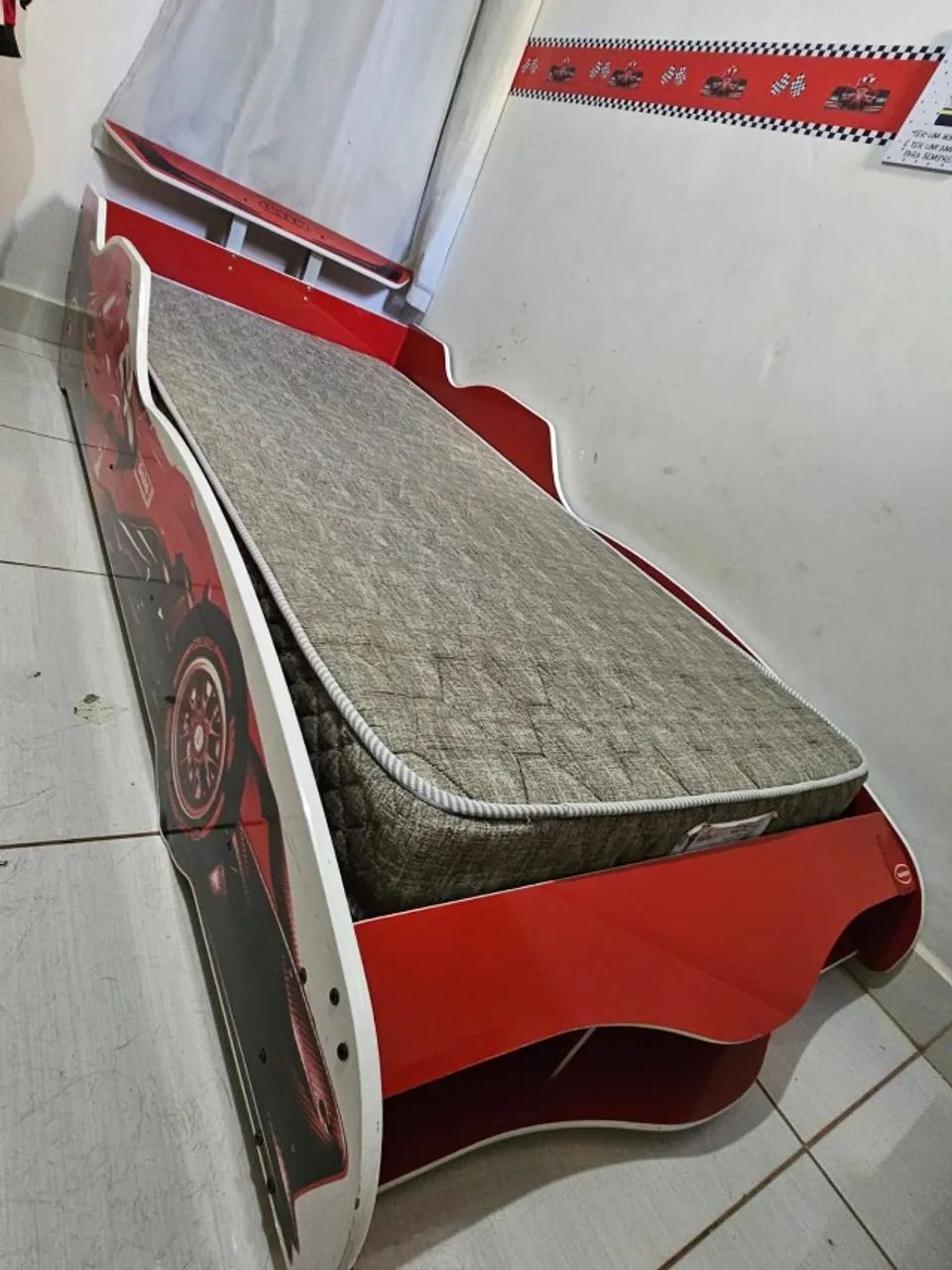 Cama Infantil Modelo Fórmula 1 - Sem Colchão - Foto 4