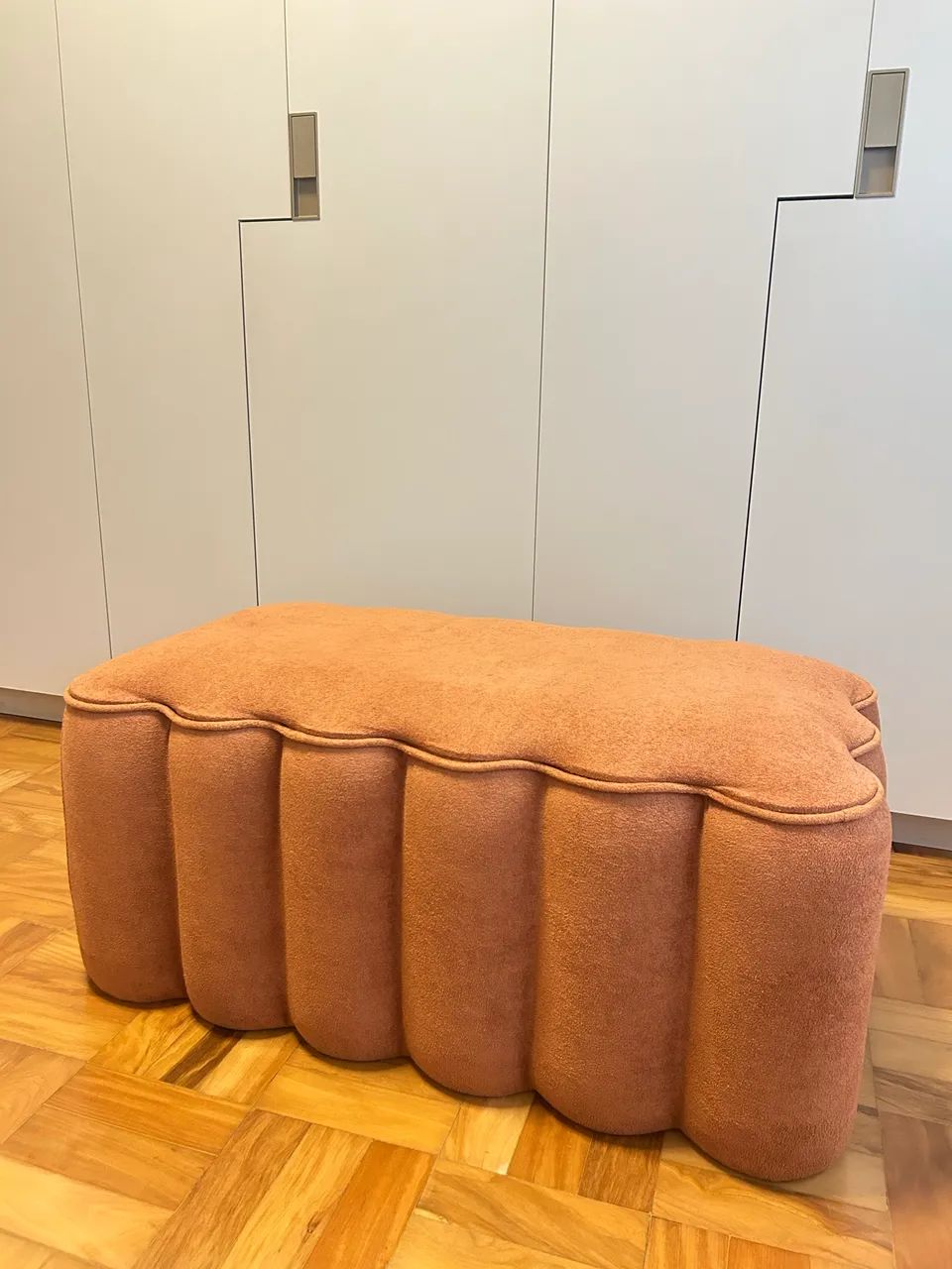 Puff Retangular Boucle Westwing