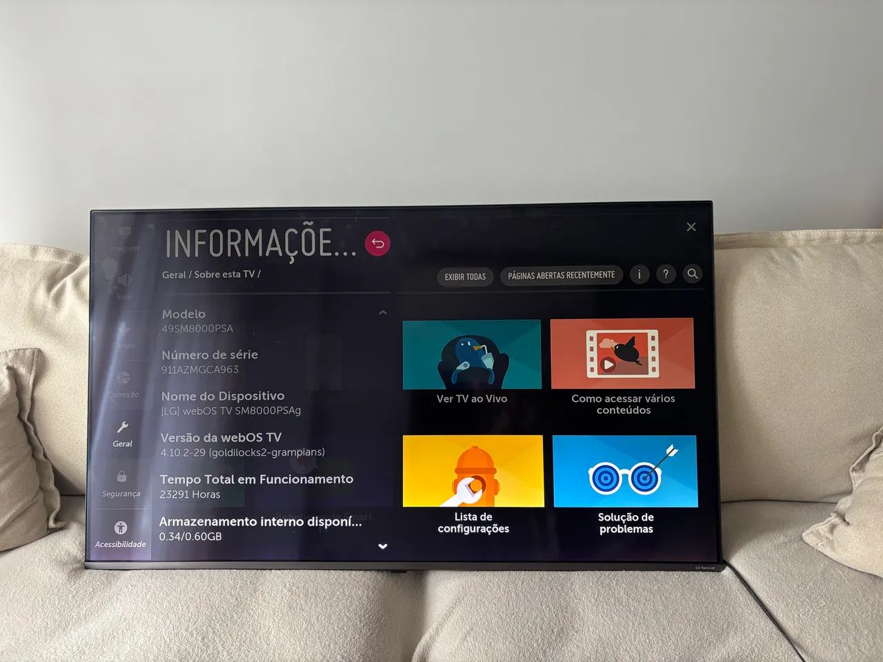Smart Tv LG Nanocell 49?