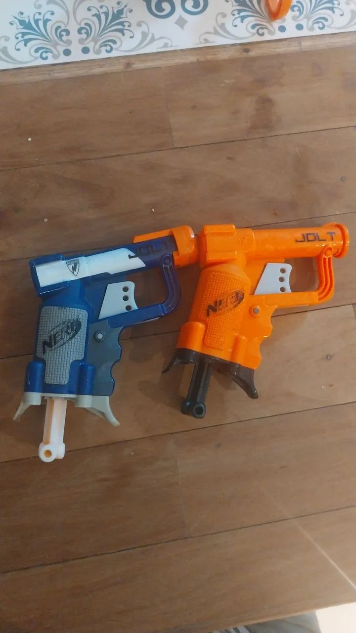Nerf Jolt azul usado. Ar comprimido - Foto 2
