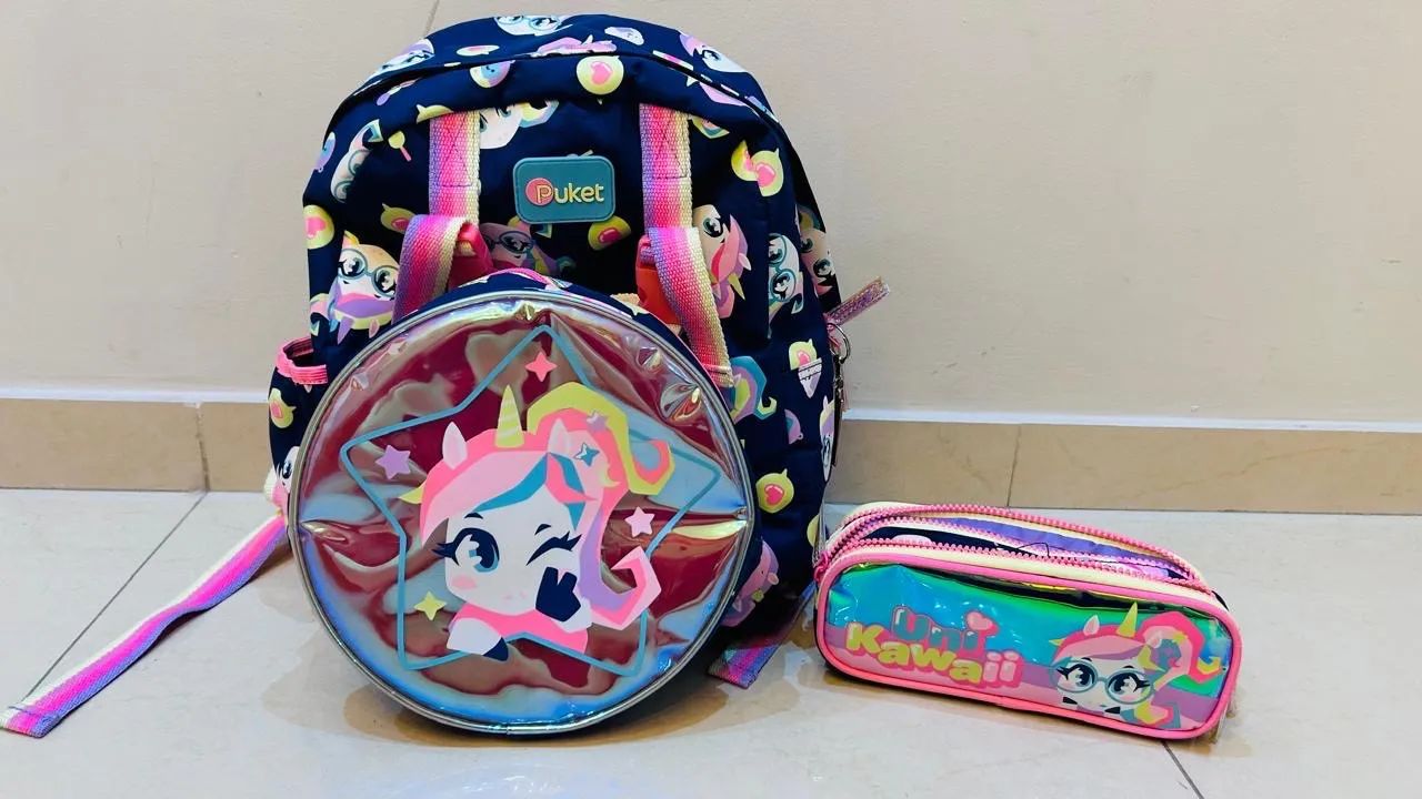 Mochila estojo infantil 